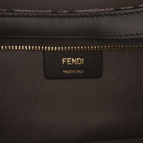 Pre-Loved Fendi Zucca O'lock Swing Satchel - Picture 7 of 11